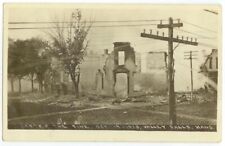 1913 Valley Falls Kansas view After the Oct 19 Fire Real Photo picture
