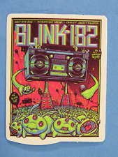 Music STICKER ~ BLINK 182: California Rock Band ~ 2012 UK Concert Promo Poster picture