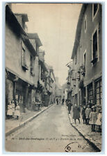 1910 Entrance From the Surrounded Street Dol-de-Bretagne France Postcard picture