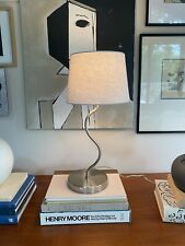 Post Modern Chrome Squiggle Table Lamp / shade not included picture