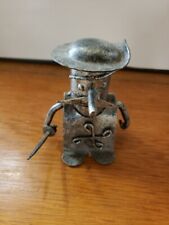 Vintage Rustic Pirate Metal Figurine Hand Crafted Tin - Made in Spain picture