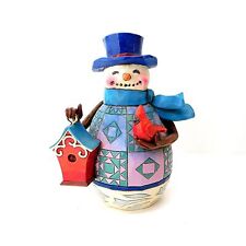 JIm Shore Snowman Welcome Home for the Holidays Figurine 4027714 picture
