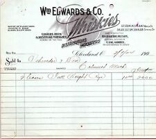 1904 Billhead - William Edwards Company, Cleveland, OH - Whiskies picture