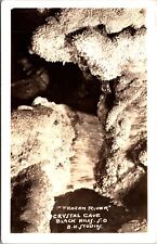 Real Photo Postcard Frozen River Crystal Cave Black Hills South Dakota~1666 picture