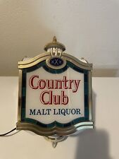 Country Club Malt Liquor Adv. Beer Light Plastic Works picture