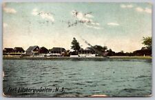 Fort Elfsbory Salem NJ New Jersey Antique Postcard PM Philadelphia PA Cancel WOB picture