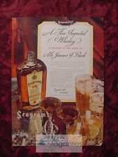 1936 Esquire Advertisement SEAGRAM's V.O. Hart Schaffner & Marx Coats picture
