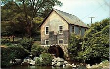 Old Water Mill Brewster Cape Cod Massachusetts MA Postcard VTG UNP Plastichrome picture