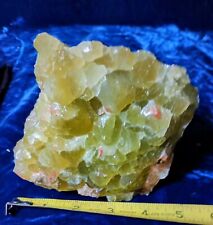 🔥JUMBO Rough Natural Green Honey Smooth Calcite Stone Crystal Romanian  picture