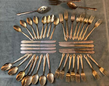 Vintage 43 piece Gold Plate Silverware Set China Stainless Steel picture