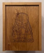 2005 Star Wars Celebration III COMPLETE BADGE SET COLLECTORS ENGRAVED WOODEN BOX picture