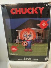 Gemmy Industries 2020 Chucky Airblown  Self Inflatable Energy LED Light 5ft Tall picture