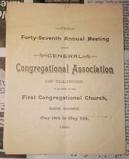 1890 - Congregational Association of Illinois - Elgin, Illinois picture