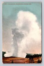 Yellowstone National Park, Old Faithful, Series #1366 Vintage Souvenir Postcard picture