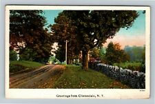 Clintondale New York, SCENIC GREETINGS, c1930 Vintage Postcard picture