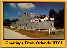 Postcard: USS Bluejacket Destroyer Escort Mockup, Orlando RTC A243 picture