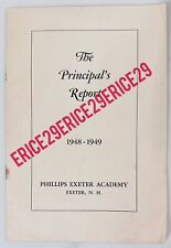 1948-1949 Phillips Exeter Academy Exexter, N.H. The Principal’s Report 11 Pages picture