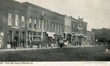 RPPC West Side Square Robinson, Ilinois Early 20th Century picture