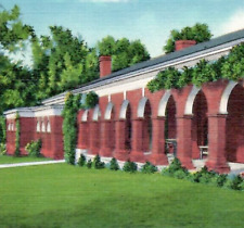 Vintage Linen Postcard University Virginia West Range Rooms Charlottesville VA picture