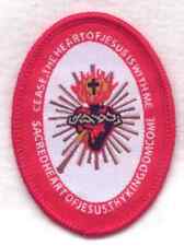 Badge of the Sacred Heart of Jesus woven fabric - NEW picture