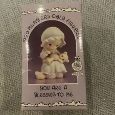 Precious Moments “You Are A Blessing To Me”PM-902 Porcelain Figurine Enesco 1990 picture