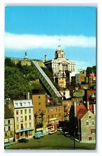 Postcard Funicular linking Lower-Town to Upper-Town, Quebec, Canada W7 picture