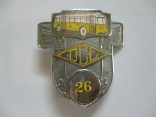 vintage 1940's OCl Oklahoma Bus Driver Hat Cap Badge Pin picture