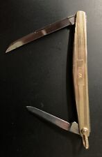 Cartier 14K Gold 2-Blade Pen Knife by George Wostenholm I-XL picture