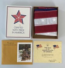 Vintage American Flag with COA Certificate 3x5 ft Flown Over US Capitol picture