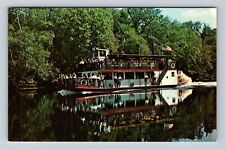 Slater's Landing MI-Michigan, Tom Sawyer Riverboat, Antique Vintage Postcard picture