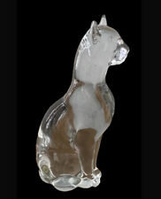 Cat Silvestei Glass Egyptian Cat Lover lynx jaguar Panther crazy Cat Lady Figure picture