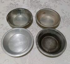 3 Vintage Bake King Pans mini pie pans 5x1 & unmarked aluminum pan picture