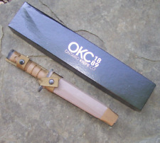 Vintage Knife Bayonet OKC Army OKC3 OKC-3FT & Sheath Military Ontario Genuine US picture