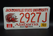 2013 ALABAMA License Plate - JACKSONVILLE STATE UNIVERSITY picture