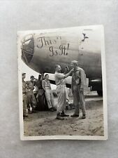 WW2 US Army Air Corps Nose Art “This Is It” Plane Photo (V94 picture