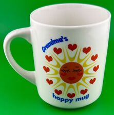 Vintage Grandma’s Happy Mug Coffee Mug Sun Hearts picture