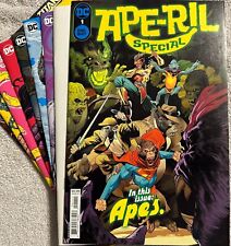 DC’s Ape-Ril Fools Variant Set Action Comics Flash Batman Titans BAGGED & BOARDE picture