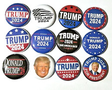 2024 Trump Campaign President Pins 12 Pin Lot New Button Donald 24 great 1 Inch picture