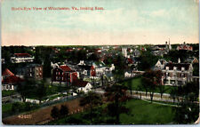 1913 Bird's Eye View of Winchester VA Looking East Postcard picture