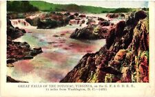 Vintage Postcard- Great Falls of the Potomac, Virginia. Early 1900s picture