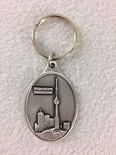 Toronto Ontario Canada Space Needle Pewter Key Ring Souvenir picture