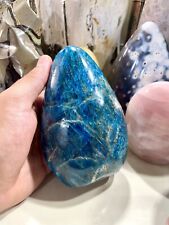 Blue Apatite Crystal Rock Healing Crystals Yoga Reiki Meditation Size 6” ZENDA picture