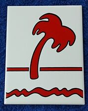 Rare In N Out Burger Palm Tree Tile - 6” X 8” Genuine Restaurant Item picture