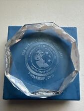 228 Marine Corps Birthday Ball Crystal Paperweight  picture