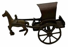 1942 Indian Horse Cart Collectible Showpiece, Copper & Bronze Artist Stamped picture