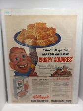 Kellogg's Howdy Doody Rice Krispies Crispy Treats Vintage 1953 Print Ad picture