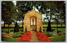 Sacred Heart Shrine Our Lady Fatima Retreat House Notre Dame Indiana PM Postcard picture