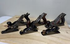 Lot Of 6 Vintage Stanley Bailey  No. 3 Sweetheart Craftsman Hand Wood Planers picture