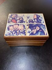 Linden Japan Vintage Hummel Wood Music Box 