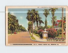 Postcard Residential Street 15th Street Bradenton Florida USA picture